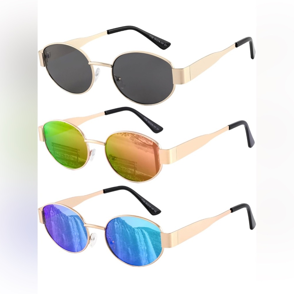 Retro Oval Sunglasses